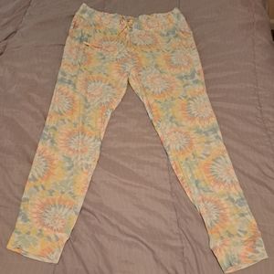 Koolaburra by UGG lightweight tie dye stretch relaxed jogger pj pants plus 1X.